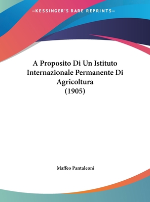 A Proposito Di Un Istituto Internazionale Perma... [Italian] 1162302569 Book Cover