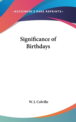 Significance of Birthdays 054828136X Book Cover