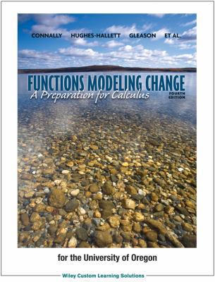 Functions Modeling Change: A Preparation for Ca... 1118502655 Book Cover