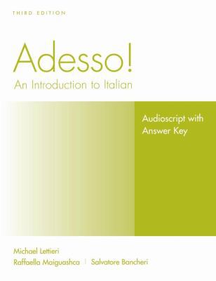 Adesso!, Audioscript and Answer Key Student Sol... 0470427337 Book Cover