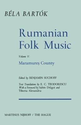 Rumanian Folk Music: Maramure? County 9401016887 Book Cover