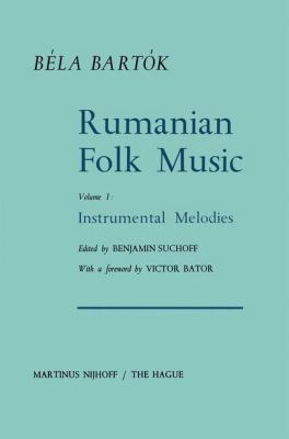 Rumanian Folk Music: Instrumental Melodies 9024706238 Book Cover