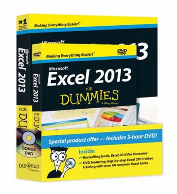 Microsoft Excel 2013 for Dummies [With DVD] 1118559800 Book Cover