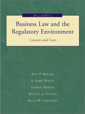 Business Law and the Regualtory Environment: Co... 0072419881 Book Cover