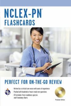 Paperback Nclex-PN Flashcard Book Premium Edition with CD [With CDROM] Book