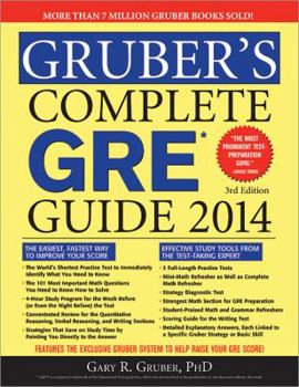 Paperback Gruber's Complete GRE Guide 2014 Book