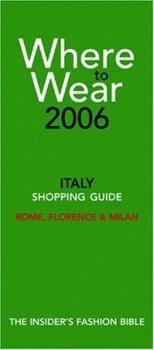 Paperback Where to Wear: Italy Shopping Guide Book