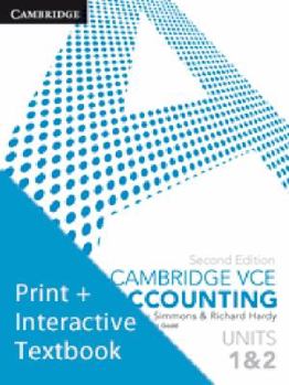 Paperback Cambridge Vce Accounting Units 1 and 2 Bundle [With CDROM] Book