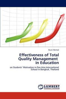 Paperback Effectiveness of Total Quality Management in Education Book