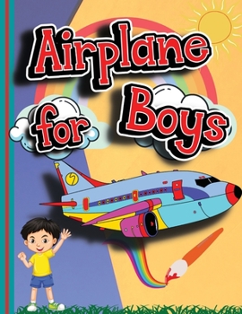 Paperback Airplane for Boys: Coloring Books for Kids, plane coloring book (Ages 4-8) Book