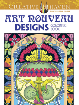 Paperback Creative Haven Art Nouveau Designs Collection Coloring Book