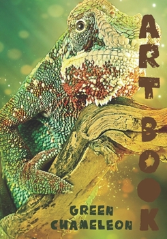 Green Chameleon Art Book