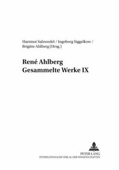 Paperback René Ahlberg- Gesammelte Werke IX [German] Book