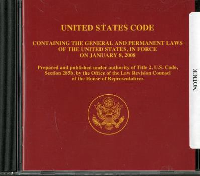 CD-ROM United States Code: January 2008 Book