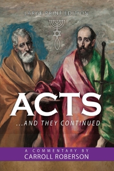 Paperback Acts: . . . And They Continued [Large Print] Book