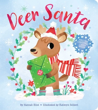 Hardcover Deer Santa Book