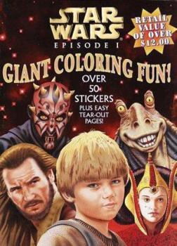 Paperback Star Wars Giant Coloring Fun [With 2 Sticker Pages] Book