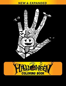 Paperback Halloween Coloring Book: Stress Relieving Animals Designs Book