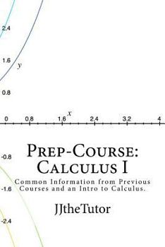 Paperback Prep-Course: Calculus I: What every student should know and master prior to starting his or her first Calculus course. Book