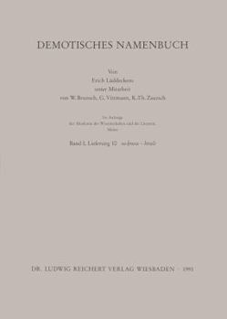 Paperback Demotisches Namenbuch: Lieferung 10 [German] Book