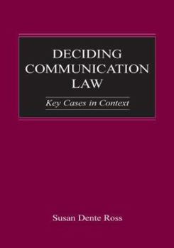 Hardcover Deciding Communication Law: Key Cases in Context Book