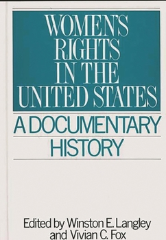 Paperback Women's Rights in the United States: A Documentary History Book