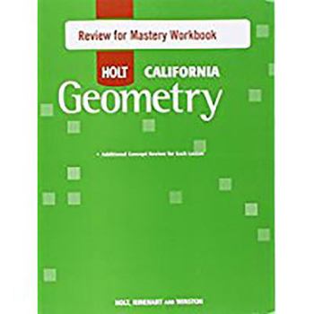 Paperback Holt Geometry: Review for Mastery Workbook Geometry Book
