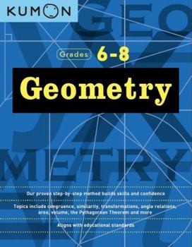 Paperback Kumon Grades 6-8 Geometry Book