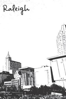 Paperback Raleigh: Wide Ruled Composition Notebook: Raleigh Skyline From The RH Amphitheater Book