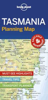 Map Lonely Planet Tasmania Planning Map Book