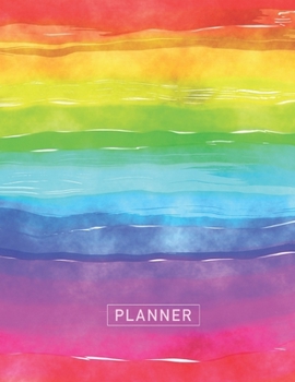 Paperback Planner: Rainbow 2 Year Monthly Planner with Note Pages (24 Months) - Jan 2020 - Dec 2021 - Month Planning - Appointment Calend Book