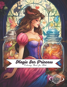 Paperback Magic Jar Princess: An Kids Coloring Book Grayscale Images Book