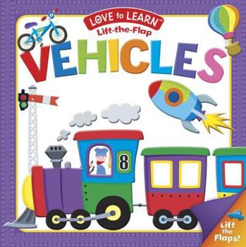 Board book Lift-The-Flap Vehicles Book