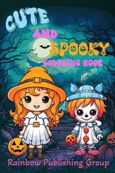 Paperback Cute and Spooky Coloring Book: Halloween Coloring Book for Toddlers and Kids Book