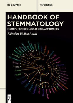 Hardcover Handbook of Stemmatology: History, Methodology, Digital Approaches Book
