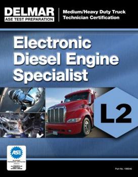 Paperback ASE Test Preparation Manual - Electronic Diesel Engine Diagnosis Specialist (L2) Book