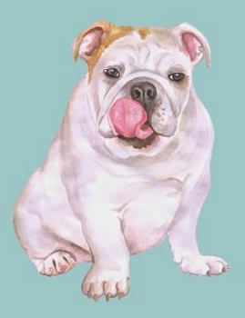 Paperback Composition Notebook: Cute Dog School Notebook 100 Pages Wide Ruled Paper Book