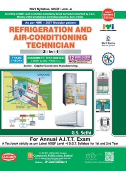 Paperback Refrigeration & AC 3-In-1 Th./Asst./Model Papers (Nsqf -4 Syll.) 1st & 2nd Yr. Book