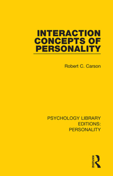 Paperback Interaction Concepts of Personality Book