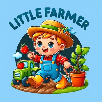 Paperback Little Farmer: Color the Animals and Plants with Farmer Toddler Book