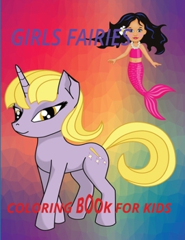 Paperback Girl Fairies Coloring Book for Kids Book