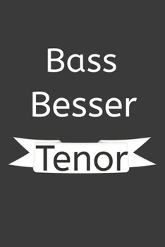 Bass besser Tenor: Linierter DinA 5 Jahres-Kalender 2020 für Musikerinnen und Musiker Terminplaner Musik Kalender