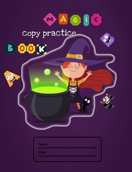 Paperback Magic copy practice book: Cute Letter Tracing Notebook for Toddlers 2-4 Years Old, dyslexia tools with calligraphy kits for kids and scholastic Book