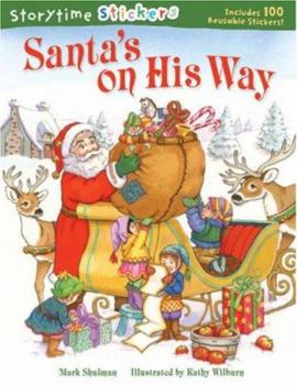 Paperback Storytime Stickers: Santa's on His Way Book