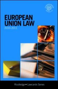 Paperback European Union Lawcards 2010-2011 Book