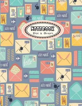 Notebook Dot and Graph : Notebook for Writing Letters and Words Dot Graph and Line Sketch 8. 5 X 11 - 110 Pages -Letter Cover