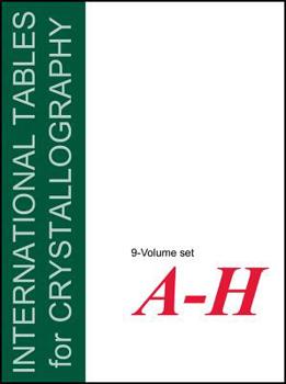 Hardcover International Tables for Crystallography, 9 Volume Set: Volumes a - H Book