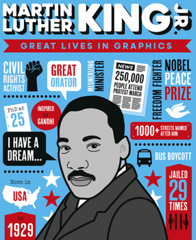 Hardcover Great Lives in Graphics: Martin Luther King Book