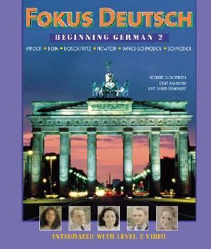 Hardcover Fokus Deutsch: Beginning German 2 (Student Edition + Listening Comprehension Audio CD) [With CD] Book