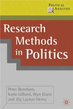 Paperback Research Methods in Politics Book